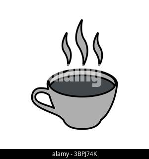 hot coffee cup icon vector illustration Stock Vector