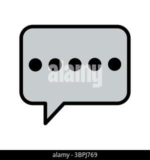 message waiting icon vector illustration Stock Vector
