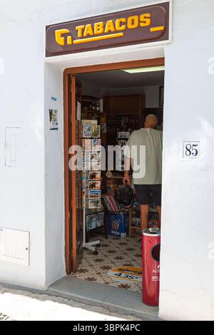 tobacco shop malaga airport Tobacco shop, store in Malaga, Spain Stock Photo
