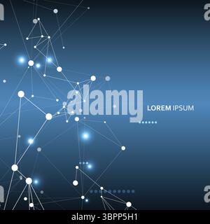 Abstract background of plexus lines. Technology background Stock Vector
