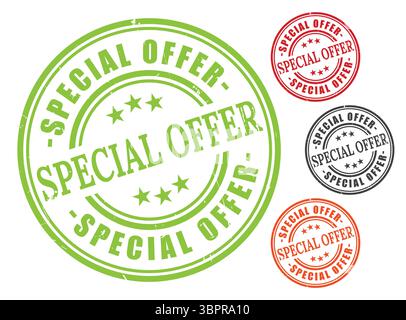 A Promotion Label Vector Set, Limited Time Offer Stamp Badges Stock Vector