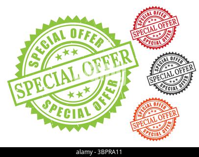 A Hot Deal Certified Badges, Special Offer Vector Label Collection Stock Vector
