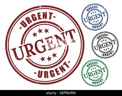 A Important Announcement Stamps, Urgent Notice Badge Vector Set Stock Vector
