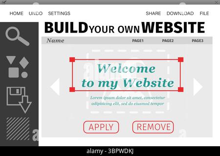 Composite image of build site interface Stock Photo
