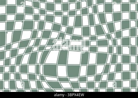 Vector Background With Groovy Checkerboard Texture Stock Vector