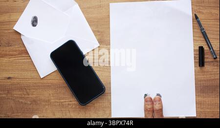 Fingerprint. Biometric authentication, biometric data, data collection Stock Photo