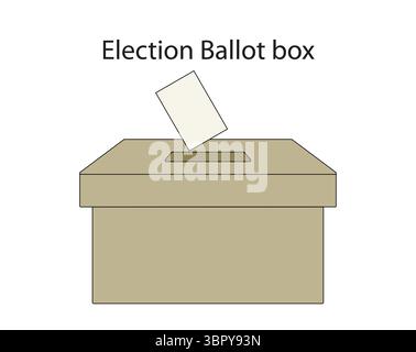 Election Ballot Box Stock Vector