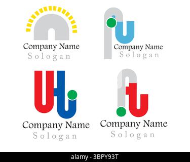 Education University and Home Logo Vector Design Stock Vector