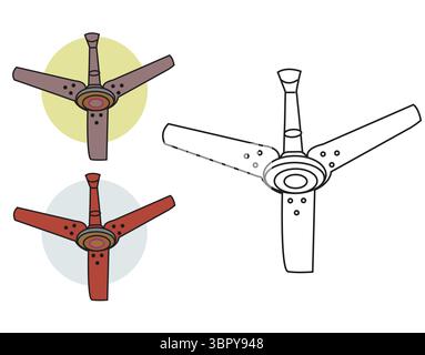 Roof fan vector Design Stock Vector