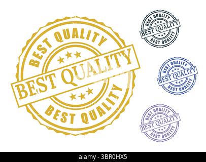 A Certified Product Excellence Badges, Best Quality Assurance Label Set Stock Vector