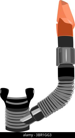 Snorkel for diving sport equipment vector illustration Stock Vector