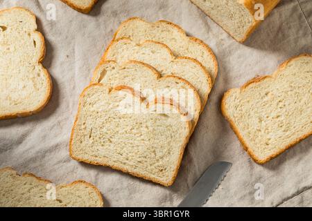 Fresh Whole Wheat Sliced White Bread for Sandwiches Stock Photo