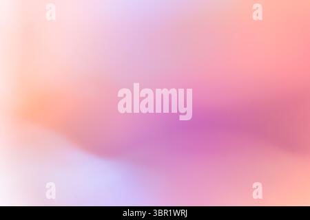 Delicate pastel gradient blending soft peach, rose and lavender hues into a tranquil digital canvas for modern designno Stock Photo
