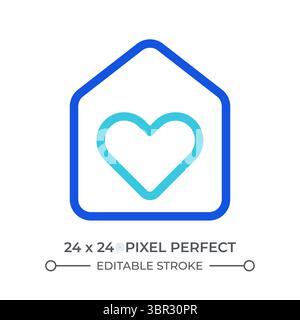 Charity colorful line ui icon Stock Vector