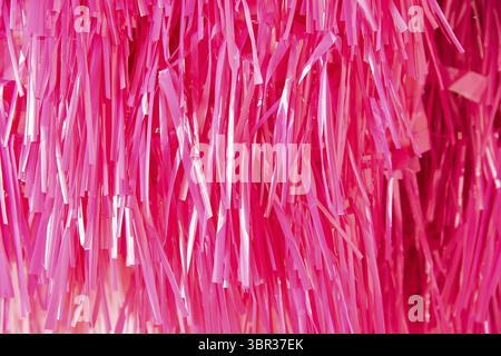 Bright pink background of confetti stripes. texture Stock Photo