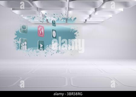 Splash showing applications Stock Photo