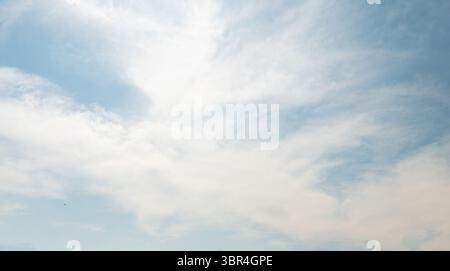Sky cloud blue nature background paronama web cloudy summer winter season day, light beauty horizon spring brigth gradient calm abstract backdrop air Stock Photo