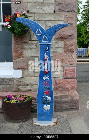 Sustrans Signposts Around Scotland - Sustrans National Cycle Network - Route 1, finger ...