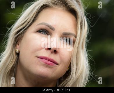 THE HAGUE - Femke Wiersma, outgoing Minister of Agriculture, Fisheries, Food Security and Nature, at the Catshuis after the end of the council of ministers. It is the last council of ministers before the summer recess. ANP REMKO DE WAAL netherlands out - belgium out Stock Photo