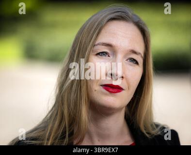 DEN HAAG - Nicki Pouw-Verweij, outgoing state secretary for long-term and social care, at the Catshuis after the council of ministers. It is the last council of ministers before the summer recess. ANP REMKO DE WAAL netherlands out - belgium out Stock Photo