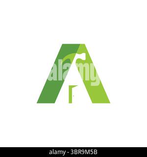 Initial letter A hammer tool logo design construction vector image. Letter A With hammer and open Door Logo Stock Vector