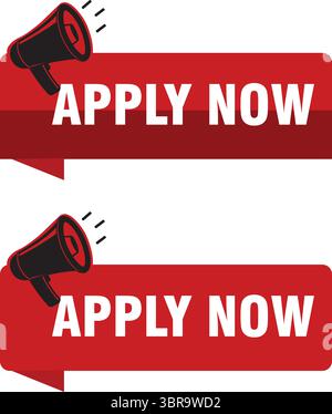 Apply now flat concept vector icon. Job searching website idea cartoon ...