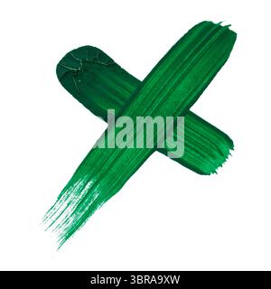 Vibrant green brush strokes overlap, resembling nature's abstract art at dusk. Stock Photo