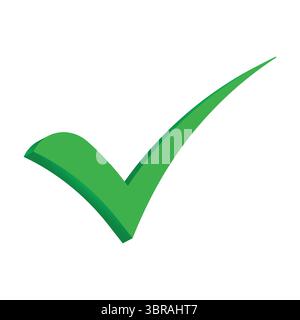 Green check mark symbol Stock Vector