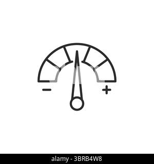 Rating Meter Icon Stock Vector
