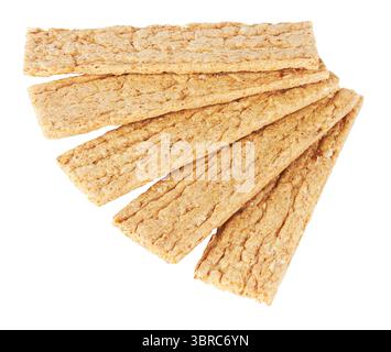 Bread crisps isolated on a white background Stock Photo