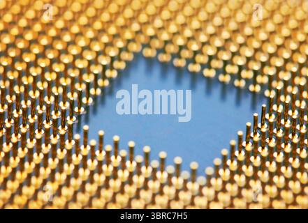 Computer processors CPU, closeup Stock Photo