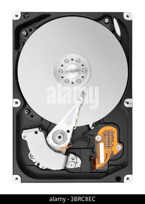 hard disk isolated on white background Stock Photo
