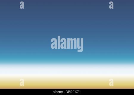 Abstract horizon gradient is showing sky and ground separation in flat design style Stock Photo