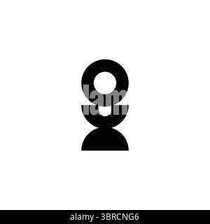 Minimalist XQ QX Power button Monogram Icon Logo for Timeless Branding Stock Vector