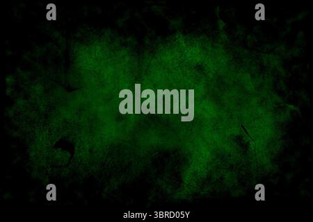 Dark emerald green texture is appearing in grunge design, featuring cloud gradients and scratches Stock Photo