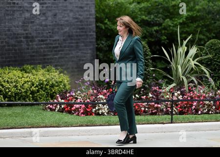 London, United Kingdom. 9 July, 2025. Rachel Reeves MP, Chancellor of the Exchequer arrives at No 10 Downing Street during French President Emmanuel Macron's State Visit. Stock Photo
