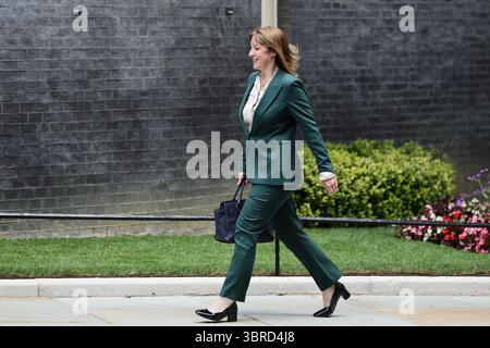 London, United Kingdom. 9 July, 2025. Rachel Reeves MP, Chancellor of the Exchequer arrives at No 10 Downing Street during French President Emmanuel Macron's State Visit. Stock Photo