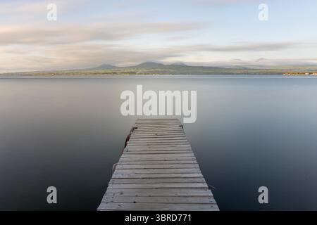 View of Sevan Island in Lake Sevan in Armenia Stock Photo - Alamy
