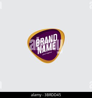 Food Product Label Logo Design. Suitable for agriculture, organic food, natural harvest, baby food, cookies, cereals. Stock Vector