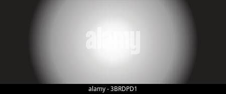 Black to White Radial Gradient Background Stock Vector