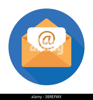 Email icon Isolated on White Background Stock Vector