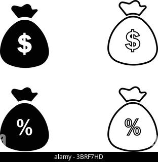 Money bag vector i Stock Vector