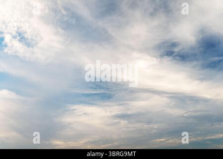 Blue sky with white clouds and bright sky Stock Photo
