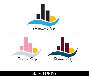 House, Building, Estate Logo Design Stock Vector