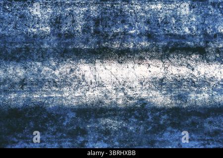 Blue Abstract Grungy Wall Background. Old Rusty Stone Surface Texture. Blue Old Stone Backdrop Stock Photo