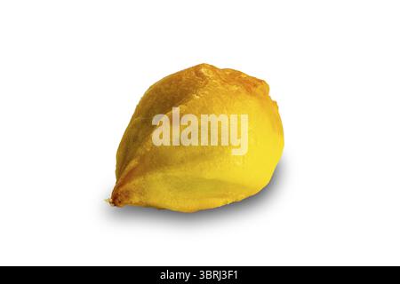 Single delicious homemade mini pineapple pie isolated on white background with clipping path Stock Photo