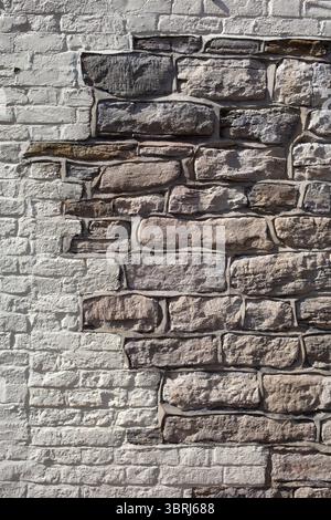 Brick wall,Poole, Dorset Stock Photo