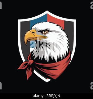 eagle logo design Stock Vector