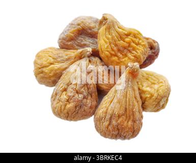 Organic figs isolated on a white background, selective focus. Stock Photo