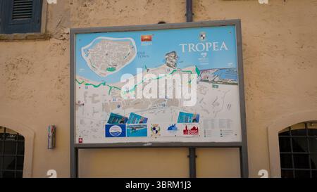 Azahara Map A wall map showing main points of interesting buildings within the ...